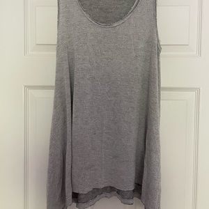 Anthropologie Truly Madly Deeply Draped Tank /Tunic Size XS Runs Large Gray Knit